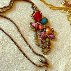Antique gem necklace
